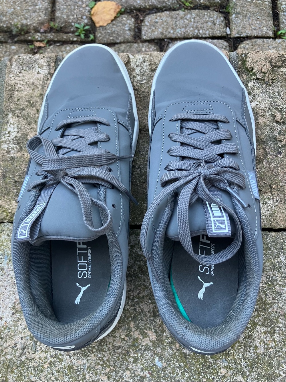 Puma Men’s Gray Lace-Up Sneakers